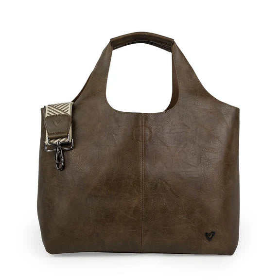 PRENELOVE KIPLING VEGAN LEATHER TOTE BAG WITH LAPTOP SLEEVE